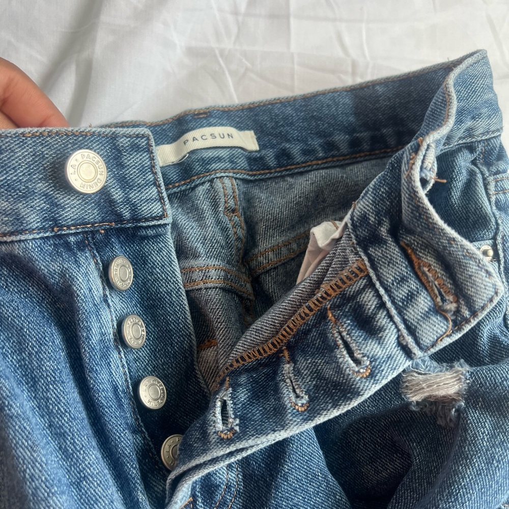 Pacsun High Rise Straight Jeans SIZE: 25 - Picture 6 of 7